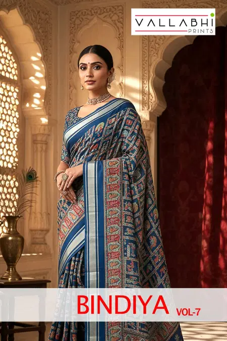 Bindiya Vol 7 By Vallabhi Georgette Best Daily Wear Saree Wholesale Shop In Surat
